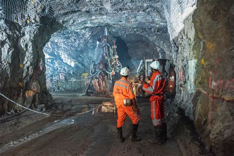 Mining site with heavy equipment