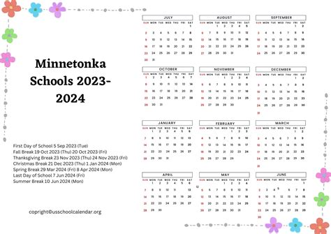 Minnetonka Schools Holidays