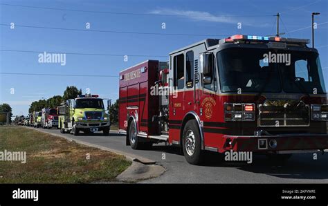 Air Base fire department personnel