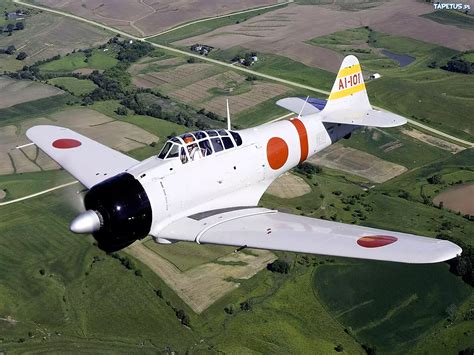 A Mitsubishi A6M Zero fighter plane