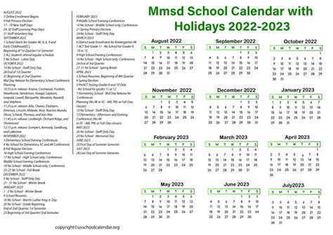 MMSD Calendar Access Image