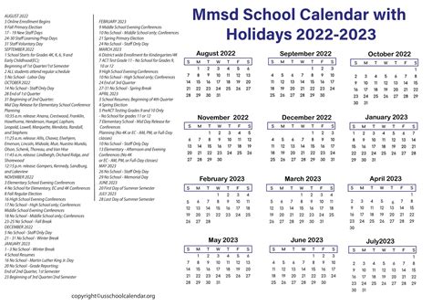 MMSD Calendar Importance Image