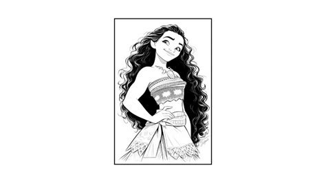 Moana princess print