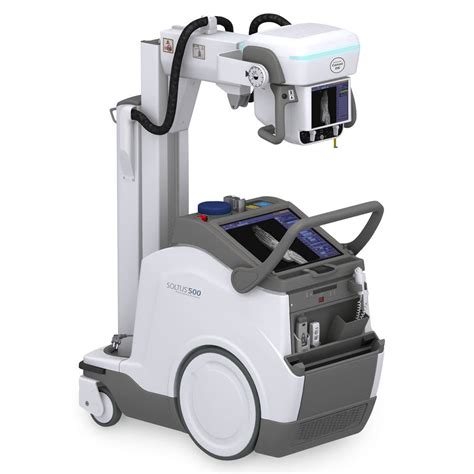 Mobile X-ray equipment in use