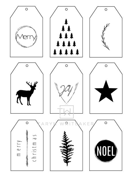 Modern Christmas Tags