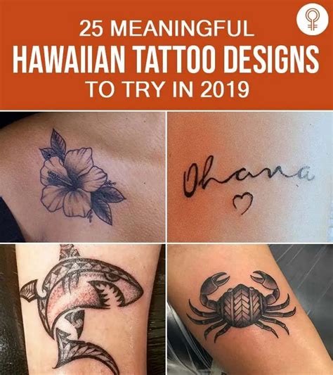 Modern Hawaiian tattoo designs