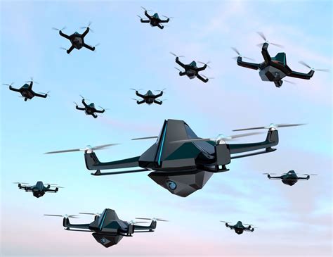 Modern Military Drone Swarm