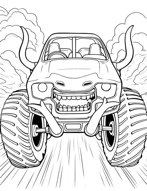 Monster truck coloring community