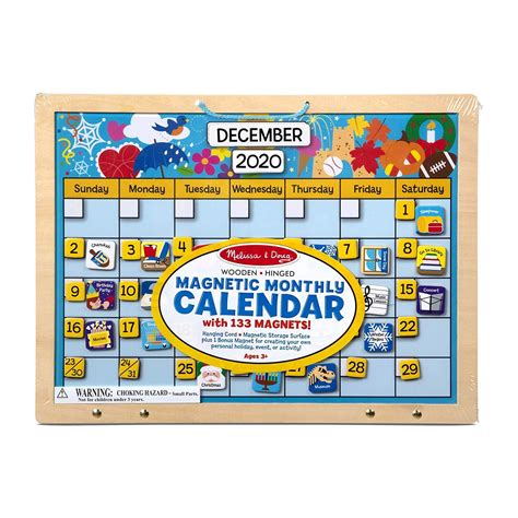 Monthly Magnetic Calendars