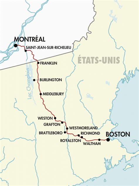 Montreal to Boston Train Journey