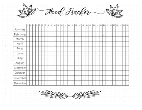 Mood Journaling Tracker Printables