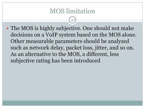 Limitations of Military Occupational Specialty (MOS)