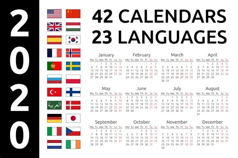 Multilingual calendar management