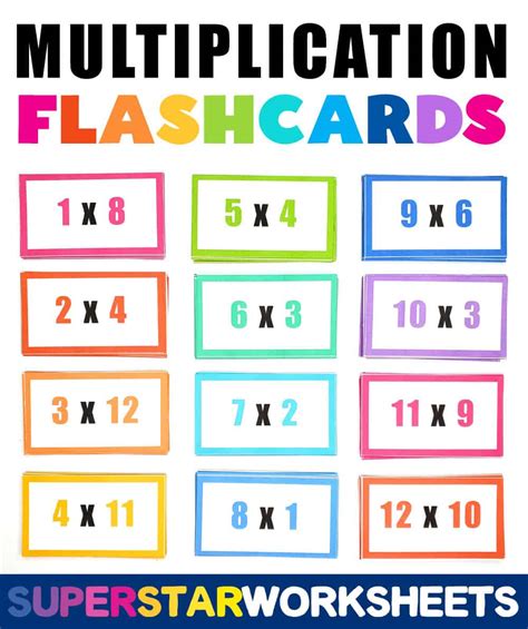 Multiplication flashcards benefits