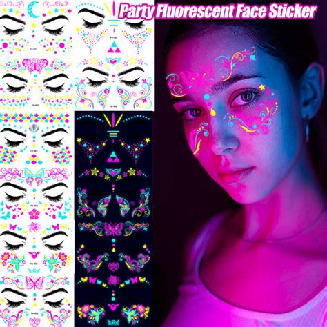 Music Festival Temporary Face Tattoos