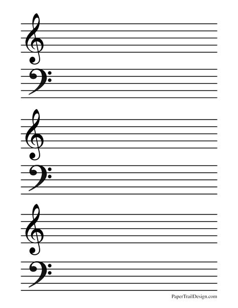 Music Staff Paper Image 1