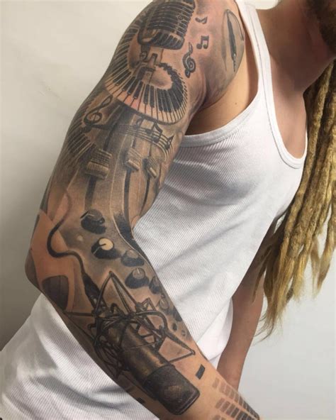 Music tattoo sleeve