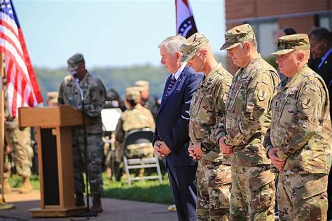 National Guard leaders during a ceremony