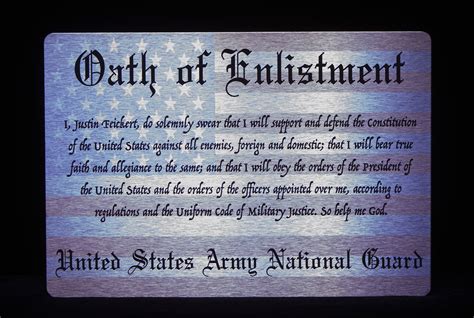 National Guard Oath of Enlistment Image