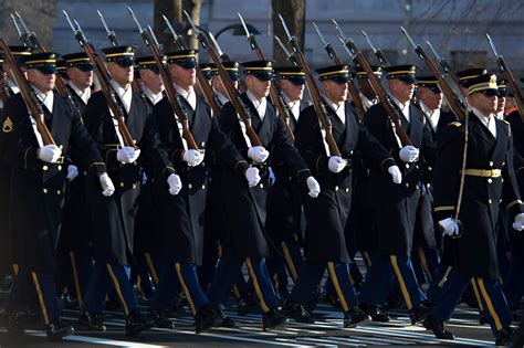 National Guard soldiers participating in a parade