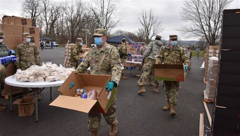 National Guard soldiers serving in the community