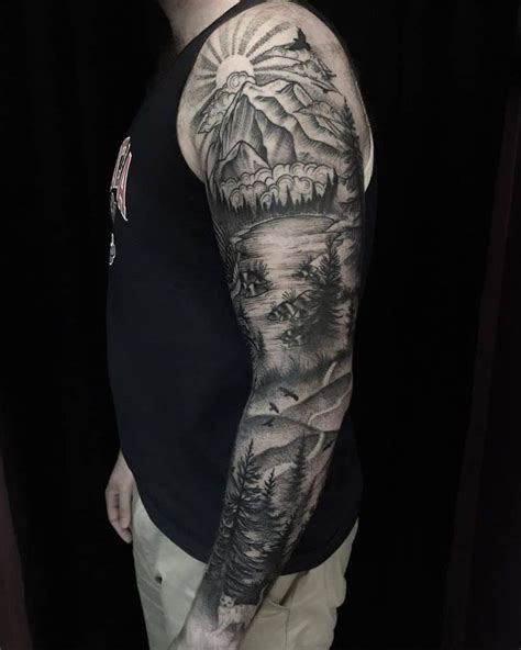 Nature-Inspired Male Sleeve Tattoos