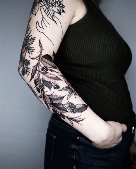 Nature-inspired tattoo sleeve filler ideas