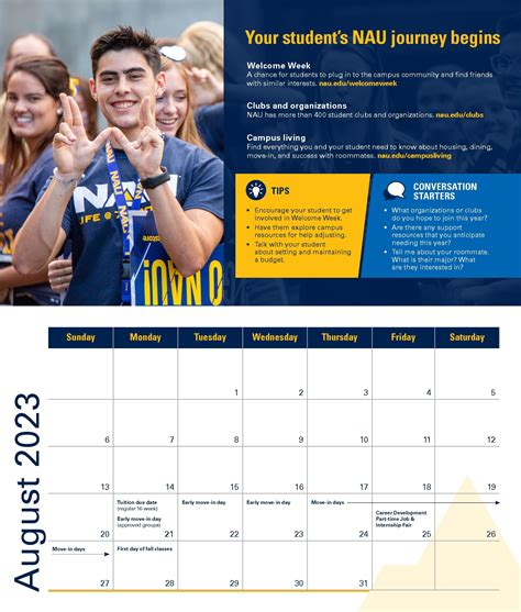 NAU Academic Calendar Image 4