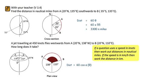 Nautical mile formula