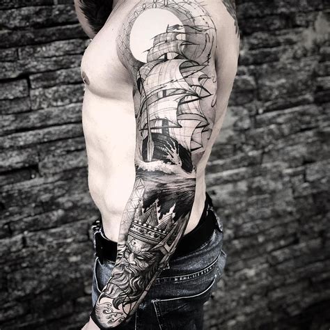 Nautical tattoo sleeve