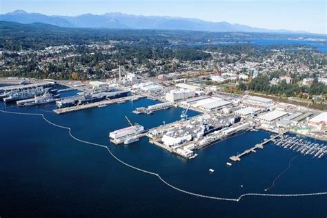 Submarines docked at Naval Base Kitsap