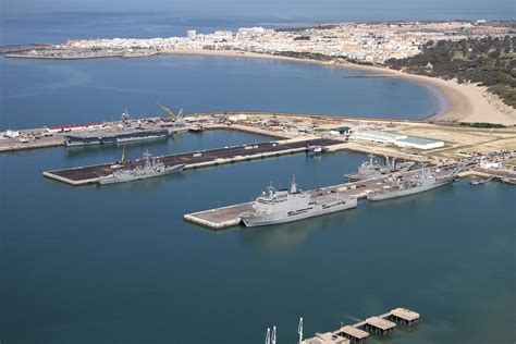 NATO ships docked at Naval Station Rota