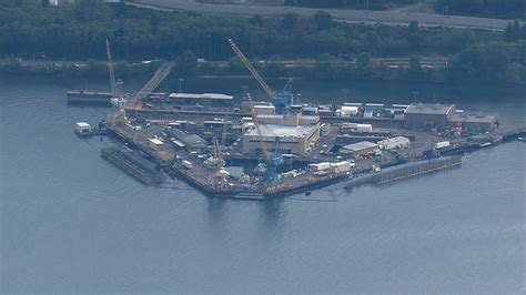 Aerial view of Navy Base Kitsap Bangor