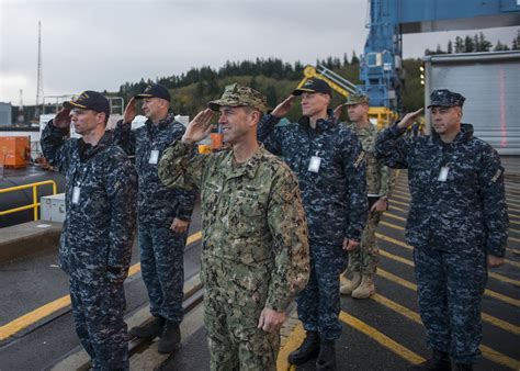 US Navy personnel at work on Navy Base Kitsap Bangor