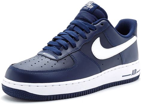 Navy Blue AF1 Sneakers Image 1