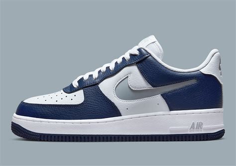 Navy Blue AF1 Sneakers Image 4