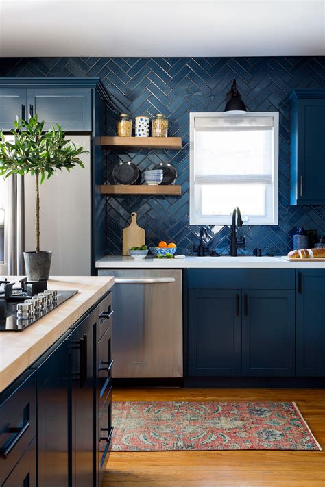 Navy Blue Cabinets