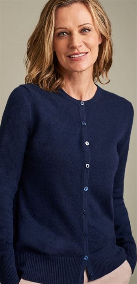 Navy Blue Cardigan Sweater