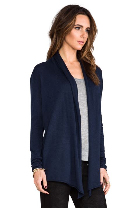 Navy Blue Cardigan Sweater