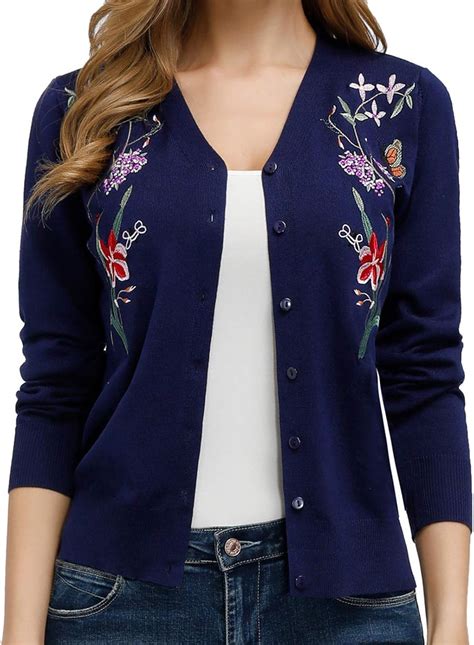 Navy Blue Cardigan Sweater