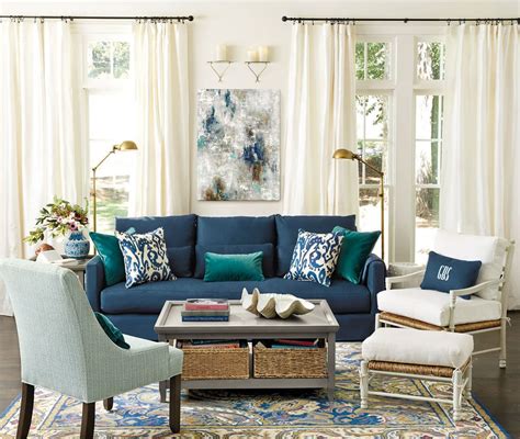 Navy Blue Couch Inspiration