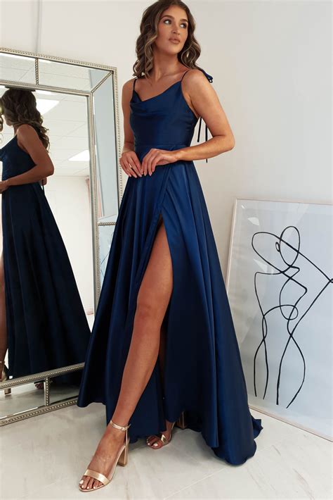 Navy blue formal dress