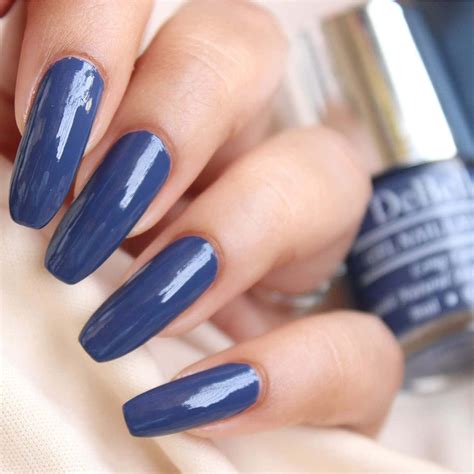 Navy Blue Nail Polish Finishes