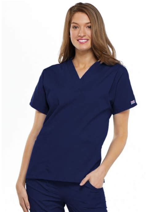 Navy blue scrubs for administrative staff