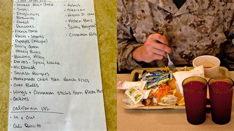 Navy boot camp special meals