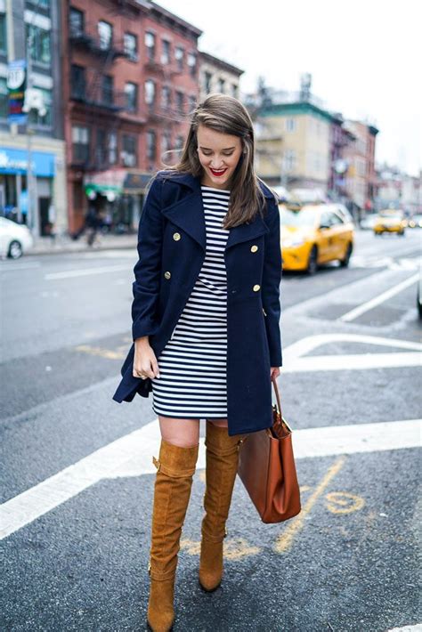 Navy Boots with Dress