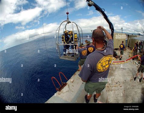 Navy Divers in Salvage Operations