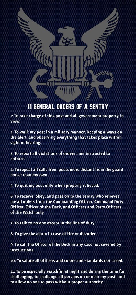 Navy General Orders Image 7