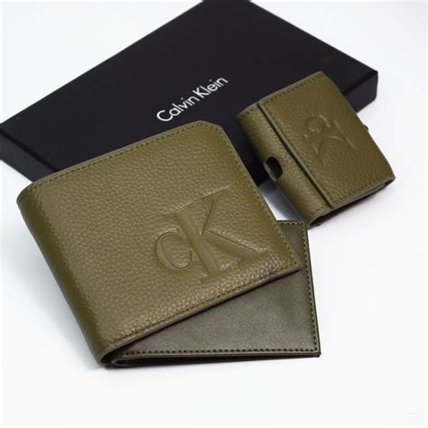 Navy Green Card Holder