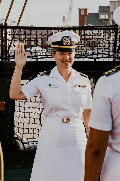 A Navy JAG officer in uniform